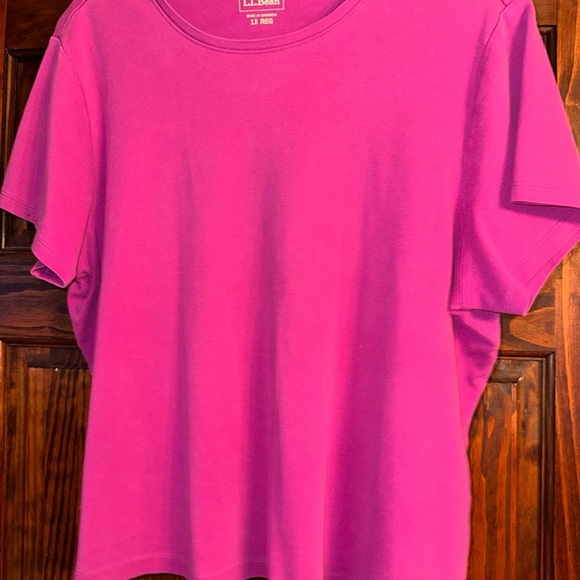 Vibrant Pink T-Shirt by LL Bean - Picture 1 of 2